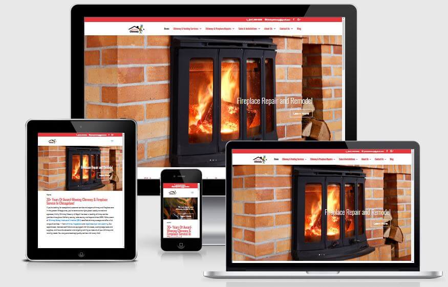 Chimney and Fireplace Website using Divi