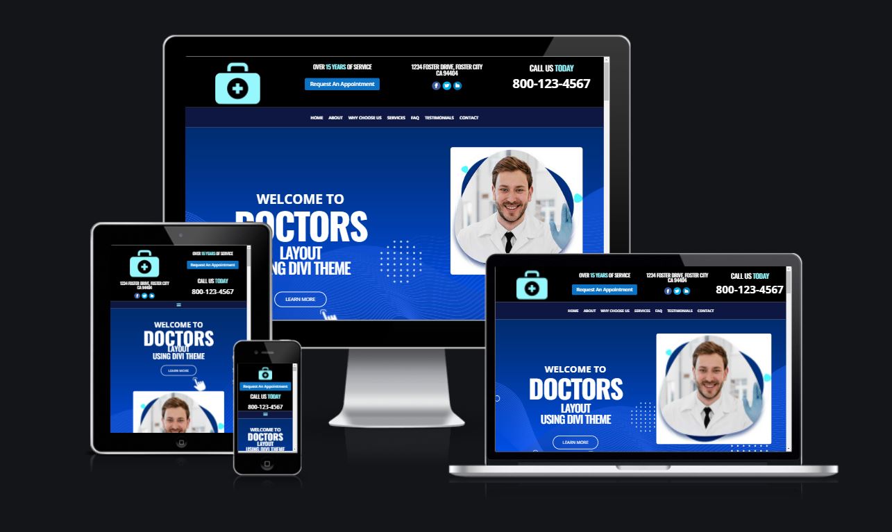 DIVI Layout for Doctors and Medical